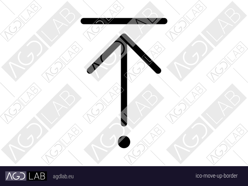 Move up border icon
