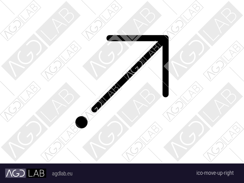 Move up right icon