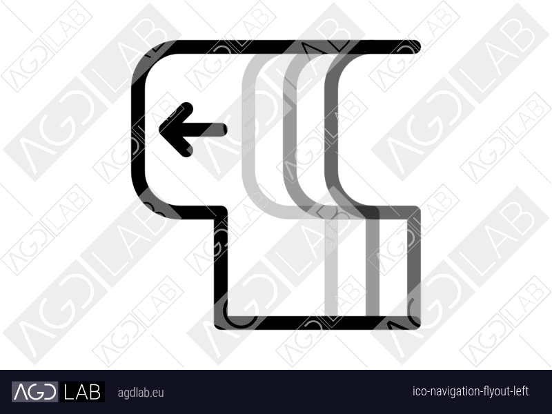 Navigation flyout left icon