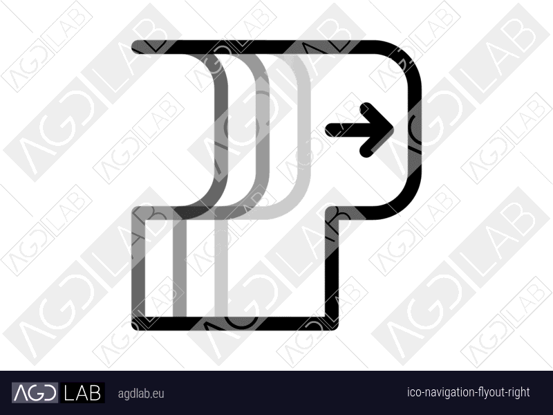 Navigation flyout right icon