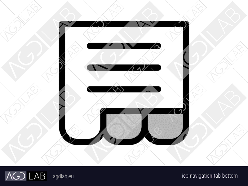 Navigation tab bottom icon