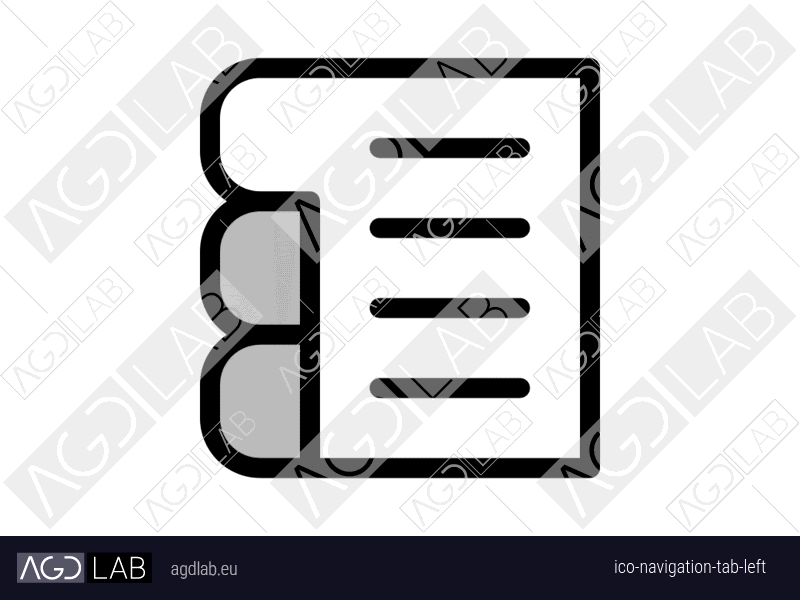 Navigation tab left icon