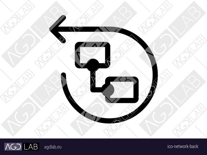 Network back icon