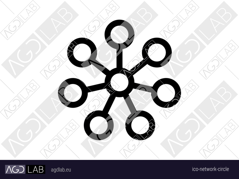 Network circle icon