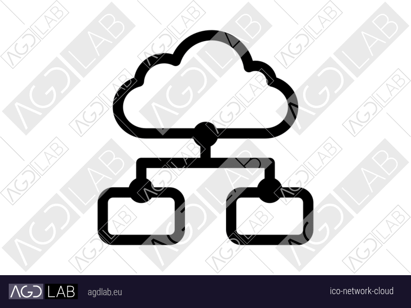 Network cloud icon
