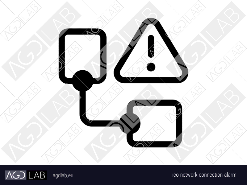 Network connection alarm icon