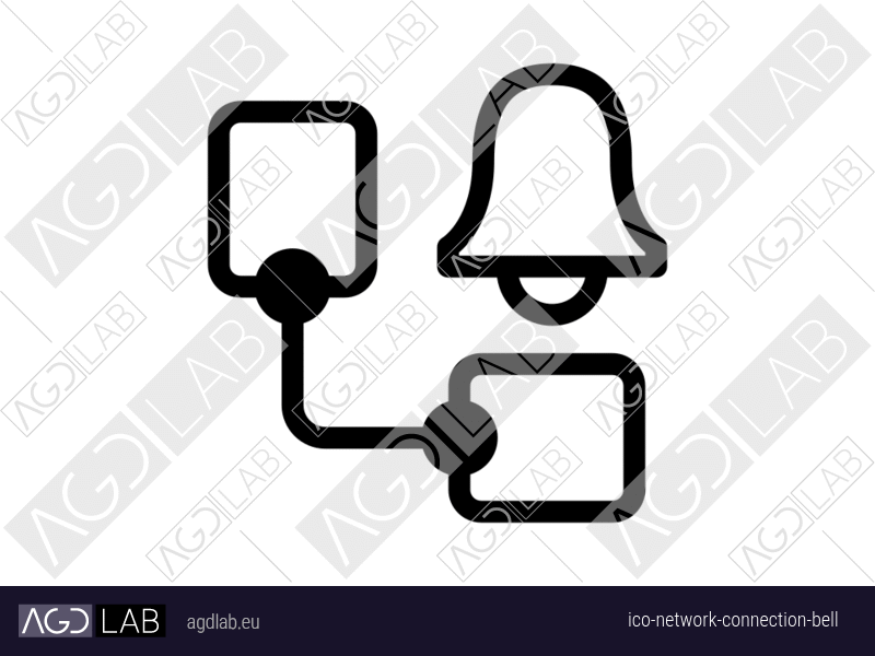 Network connection bell icon