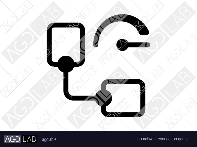 Network connection gauge icon