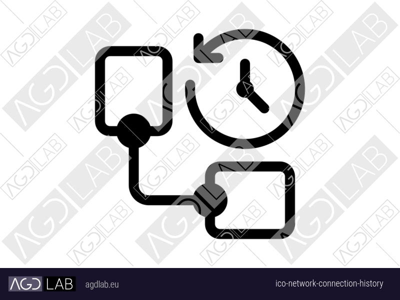 Network connection history icon