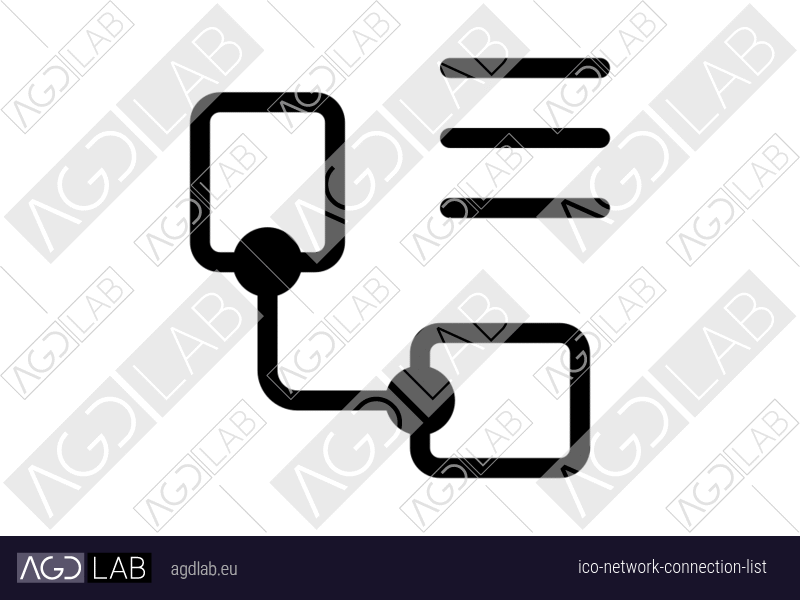 Network connection list icon