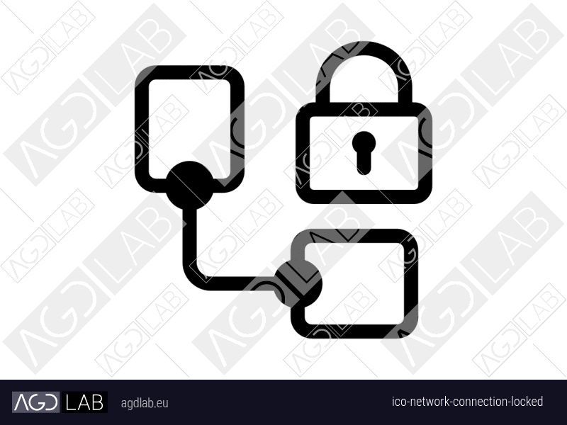 Network connection locked icon