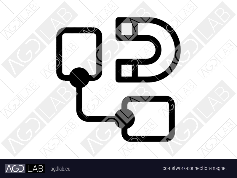 Network connection magnet icon