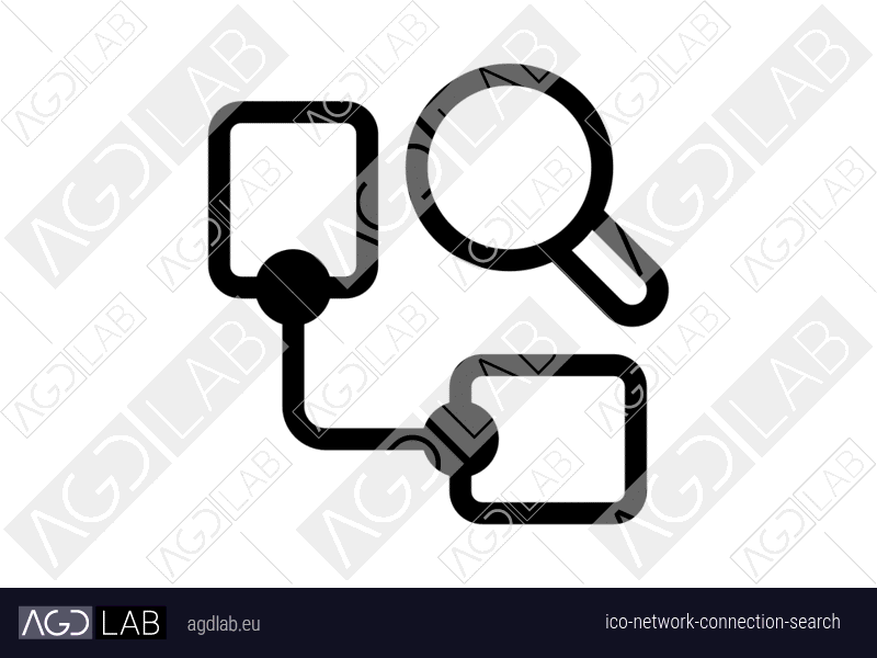 Network connection search icon