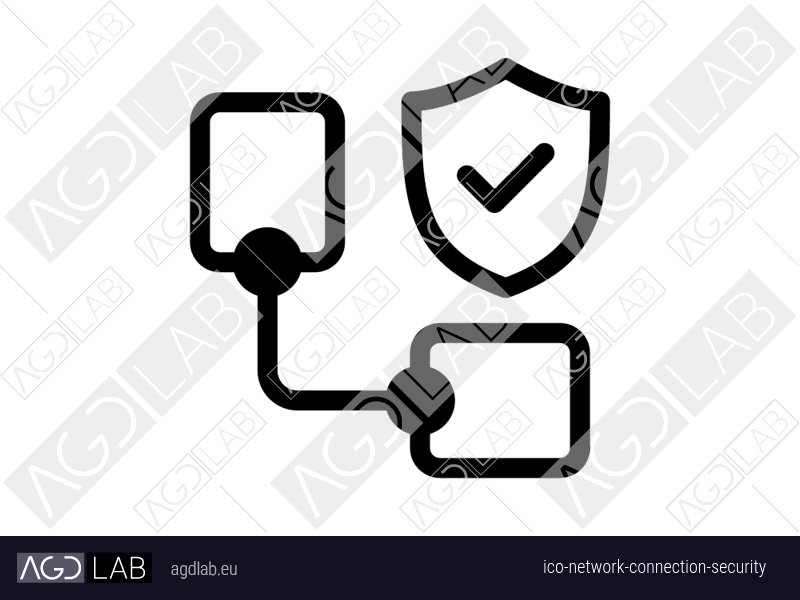 Network connection security icon