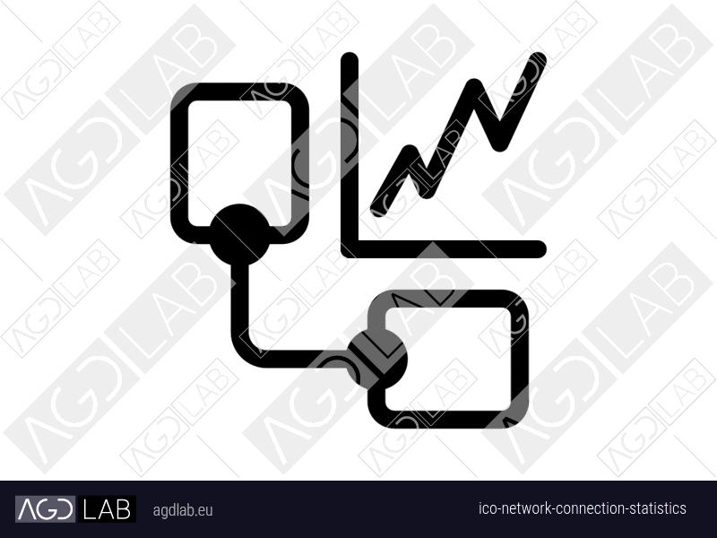 Network connection statistics icon