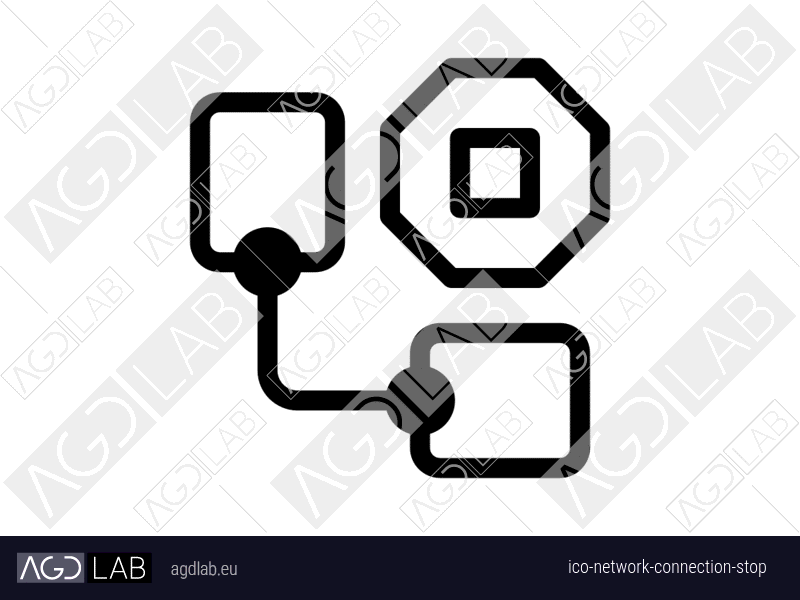Network connection stop icon