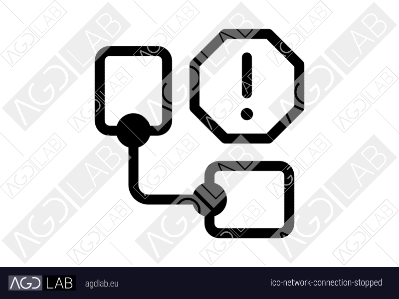 Network connection stopped icon