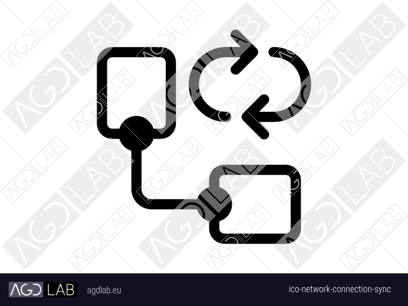 Network connection sync icon