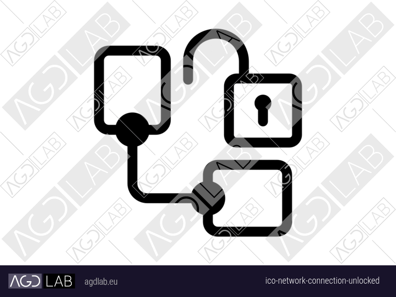 Network connection unlocked icon