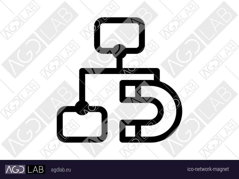 Network magnet icon