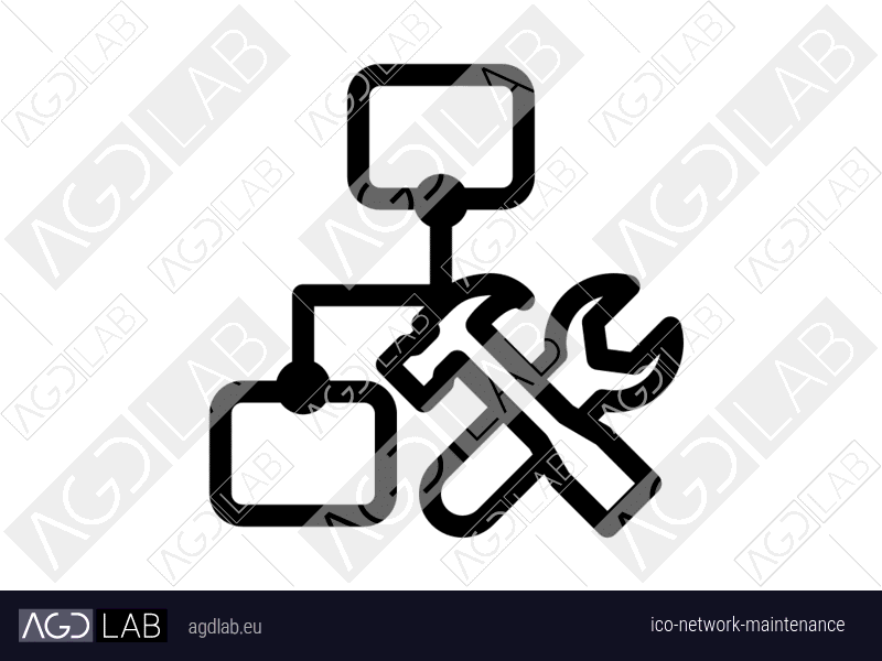 Network maintenance icon