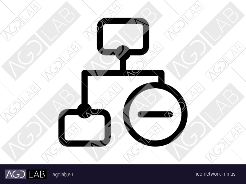 Network minus icon