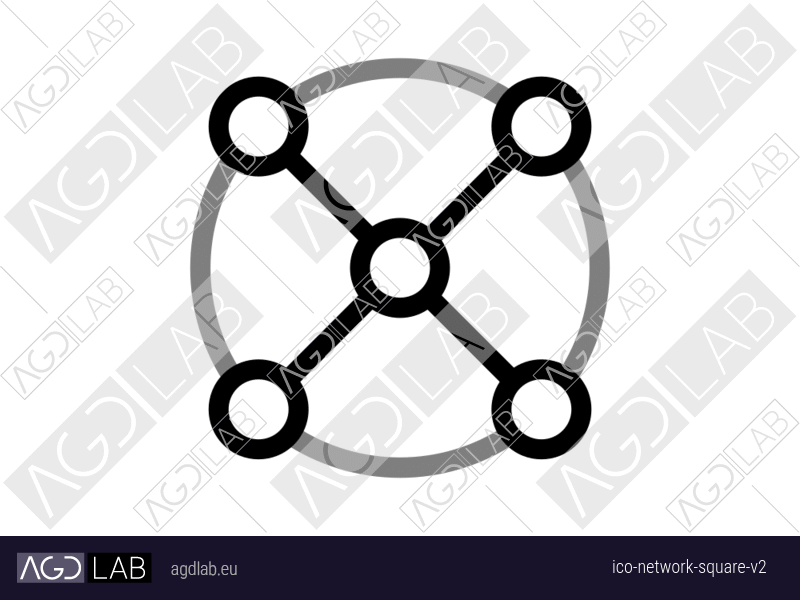 Network square alternative version icon