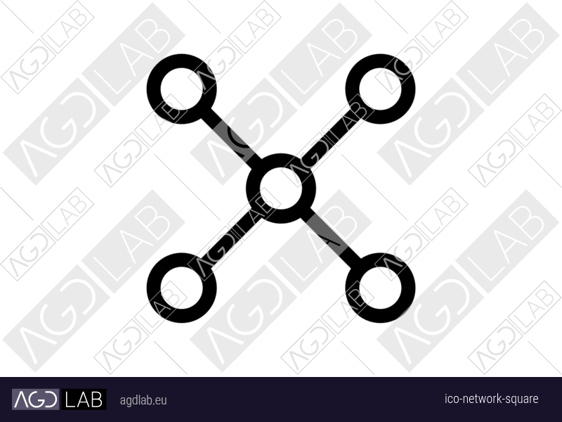 Network square icon