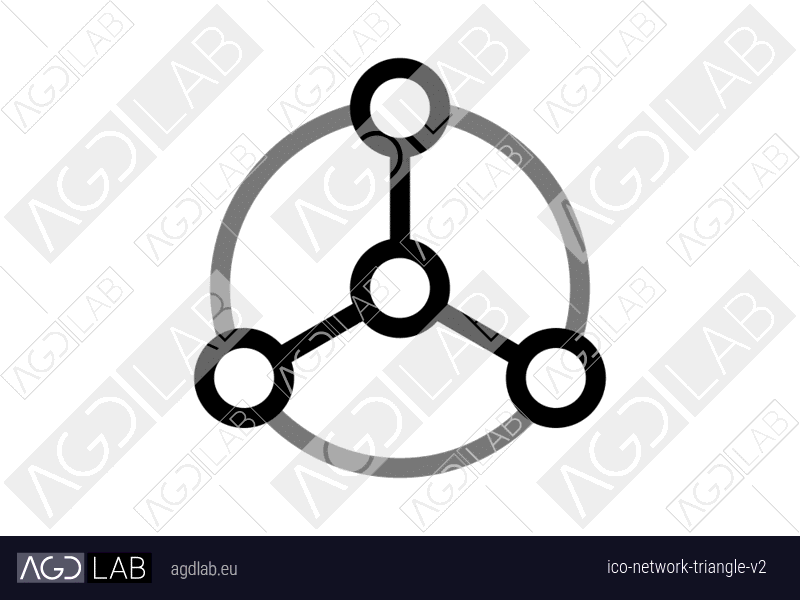 Network triangle alternative version icon