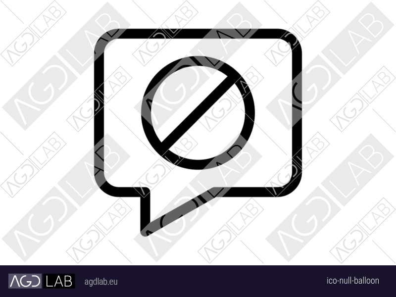 Null balloon icon