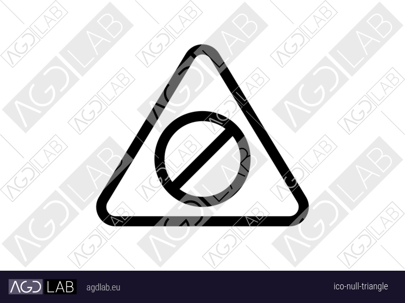 Null triangle icon