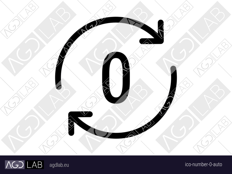 Number 0 auto icon