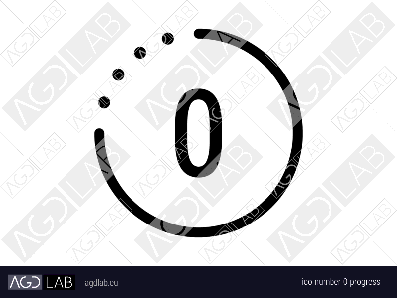 Number 0 progress icon