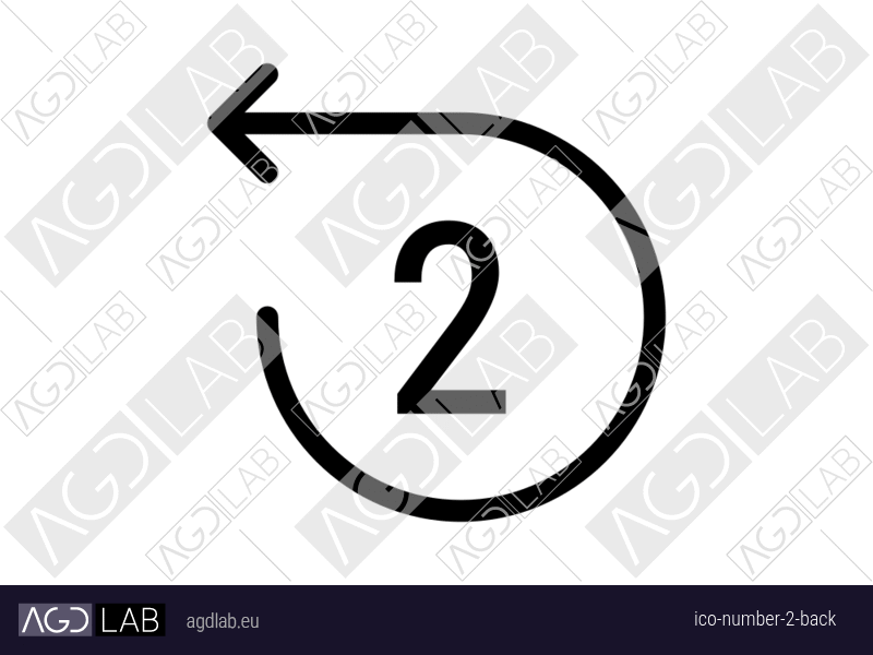 Number 2 back icon
