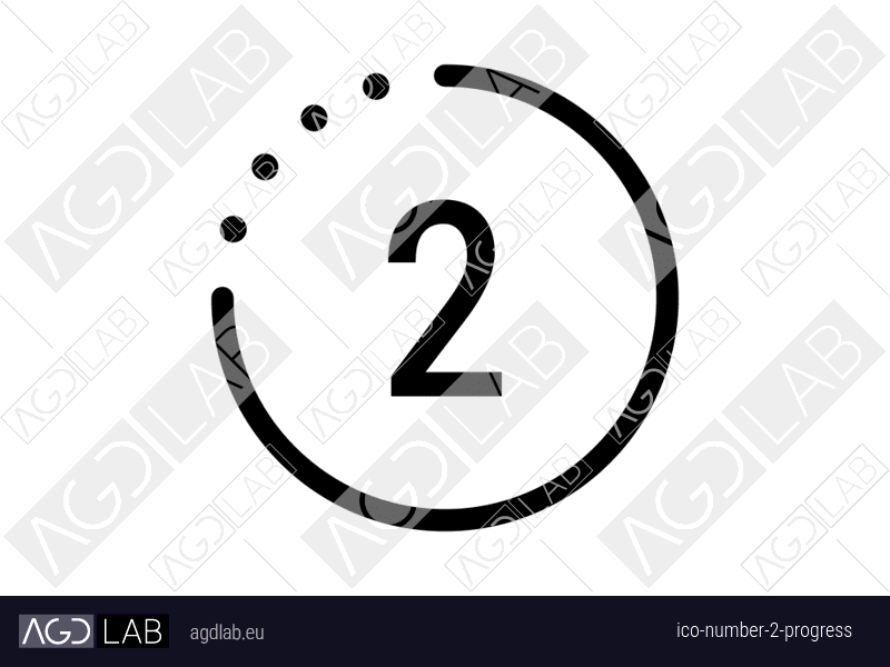 Number 2 progress icon