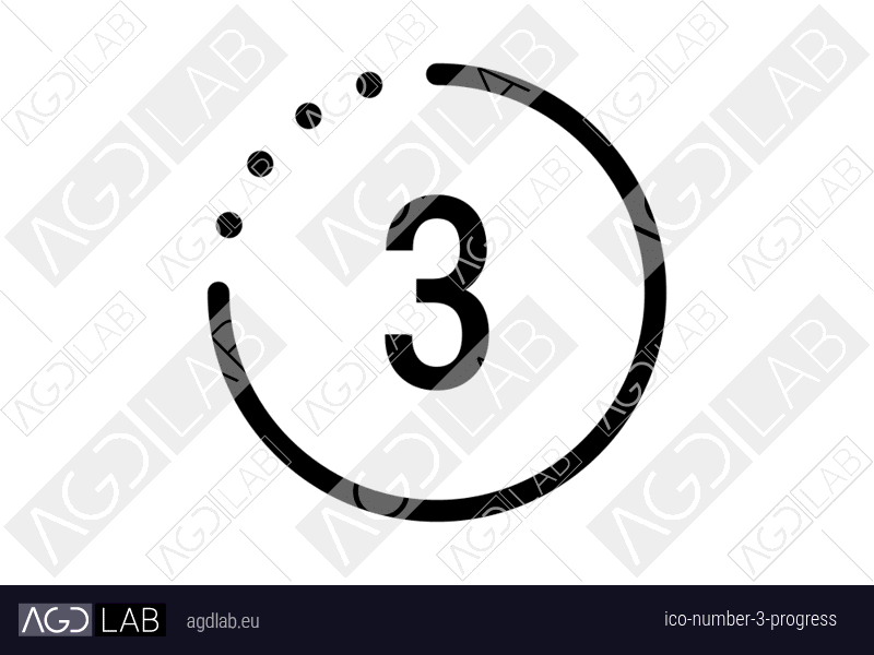 Number 3 progress icon