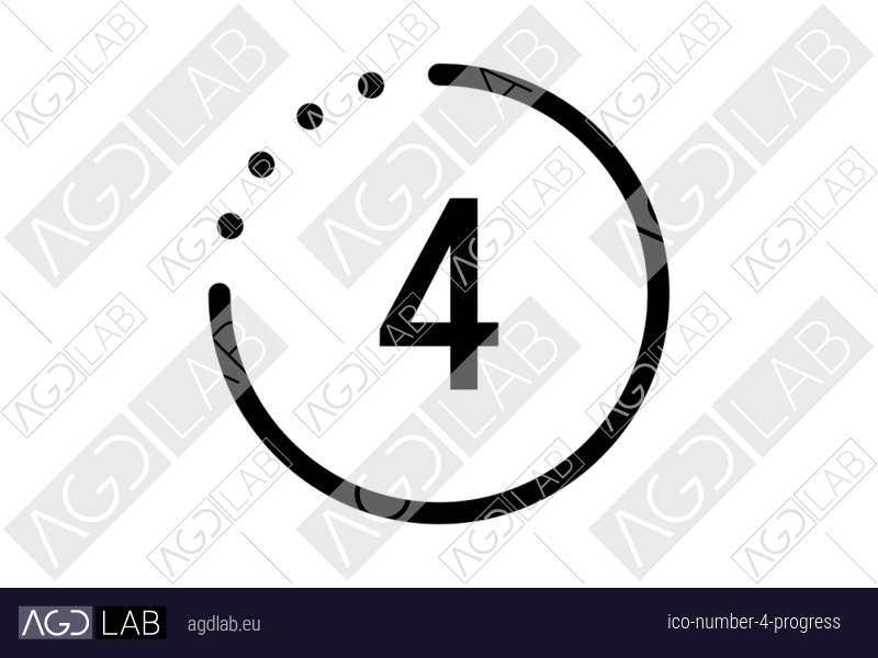 Number 4 progress icon