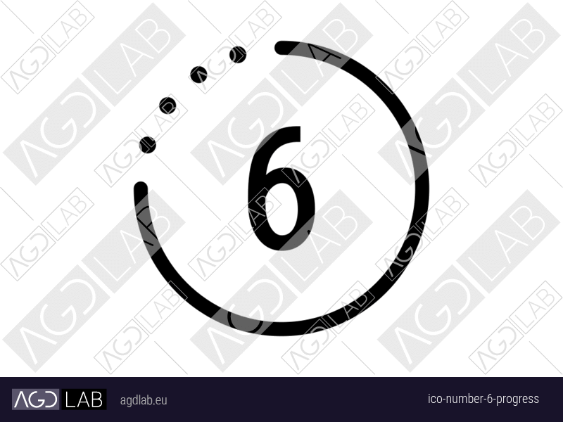 Number 6 progress icon