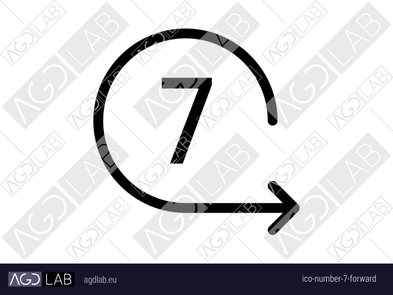 Number 7 forward icon