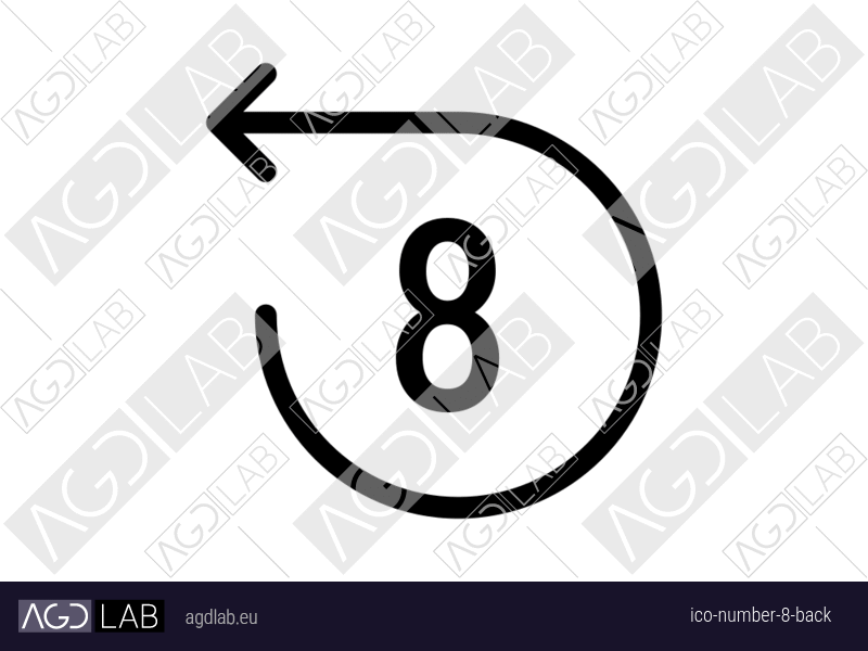 Number 8 back icon