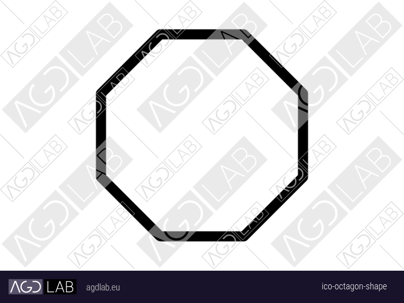Octagon shape icon