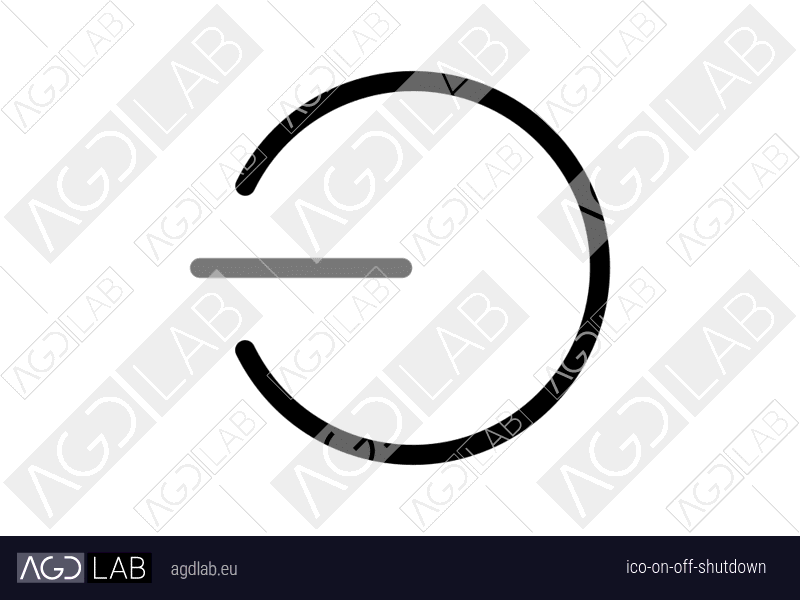 ON off shutdown icon