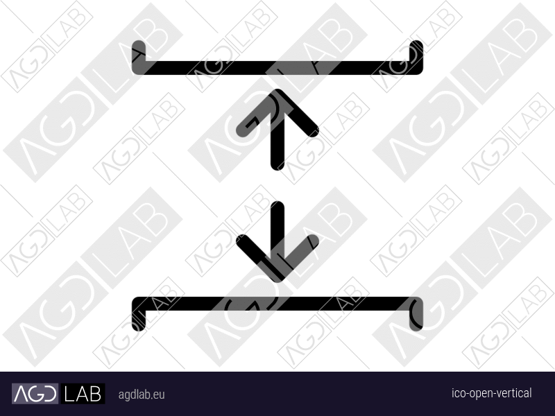 Open vertical icon