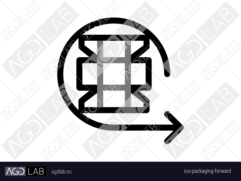 Packaging forward icon