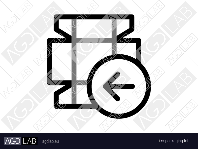 Packaging left icon