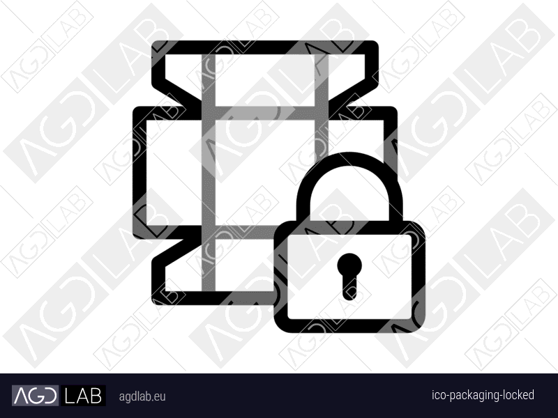 Packaging locked icon