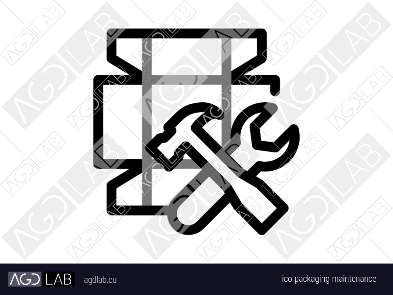 Packaging maintenance icon