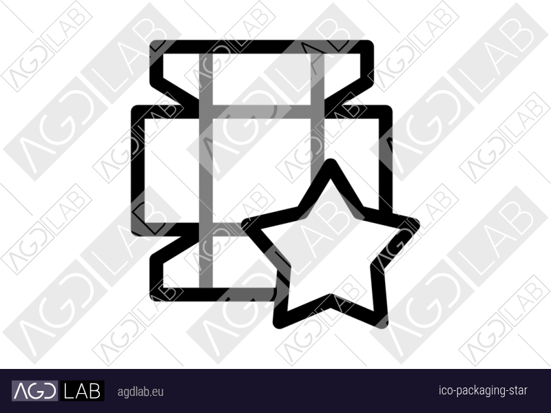 Packaging star icon