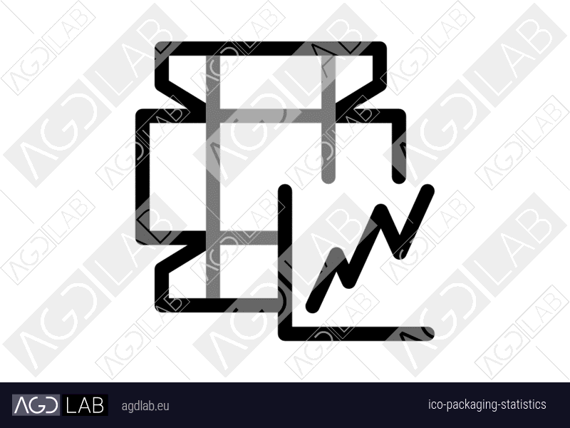 Packaging statistics icon