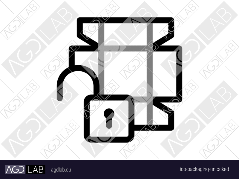 Packaging unlocked icon
